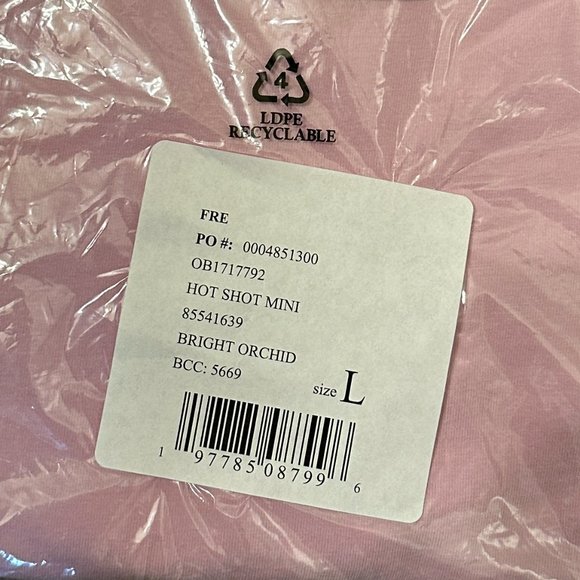 Free People Hot Shot Mini Dress with Built in Shorts Bright Orchid Pink - Large - Picture 5 of 7